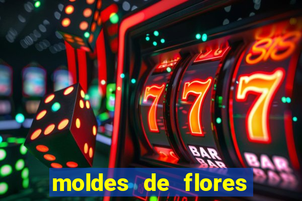 moldes de flores gigantes para imprimir